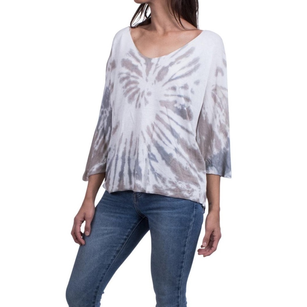 Gigi Moda Made in Italy Petunia Tie Dye Sweater One Size